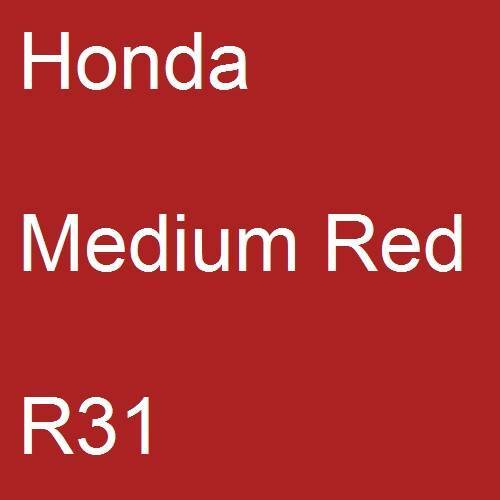 Honda, Medium Red, R31.